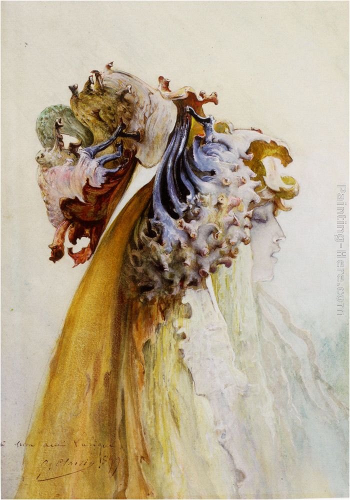 Georges Jules Victor Clairin Buste De Femme De Profil